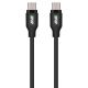 Кабель 2E USB-C - USB-C, Glow, 60W, 1m, black