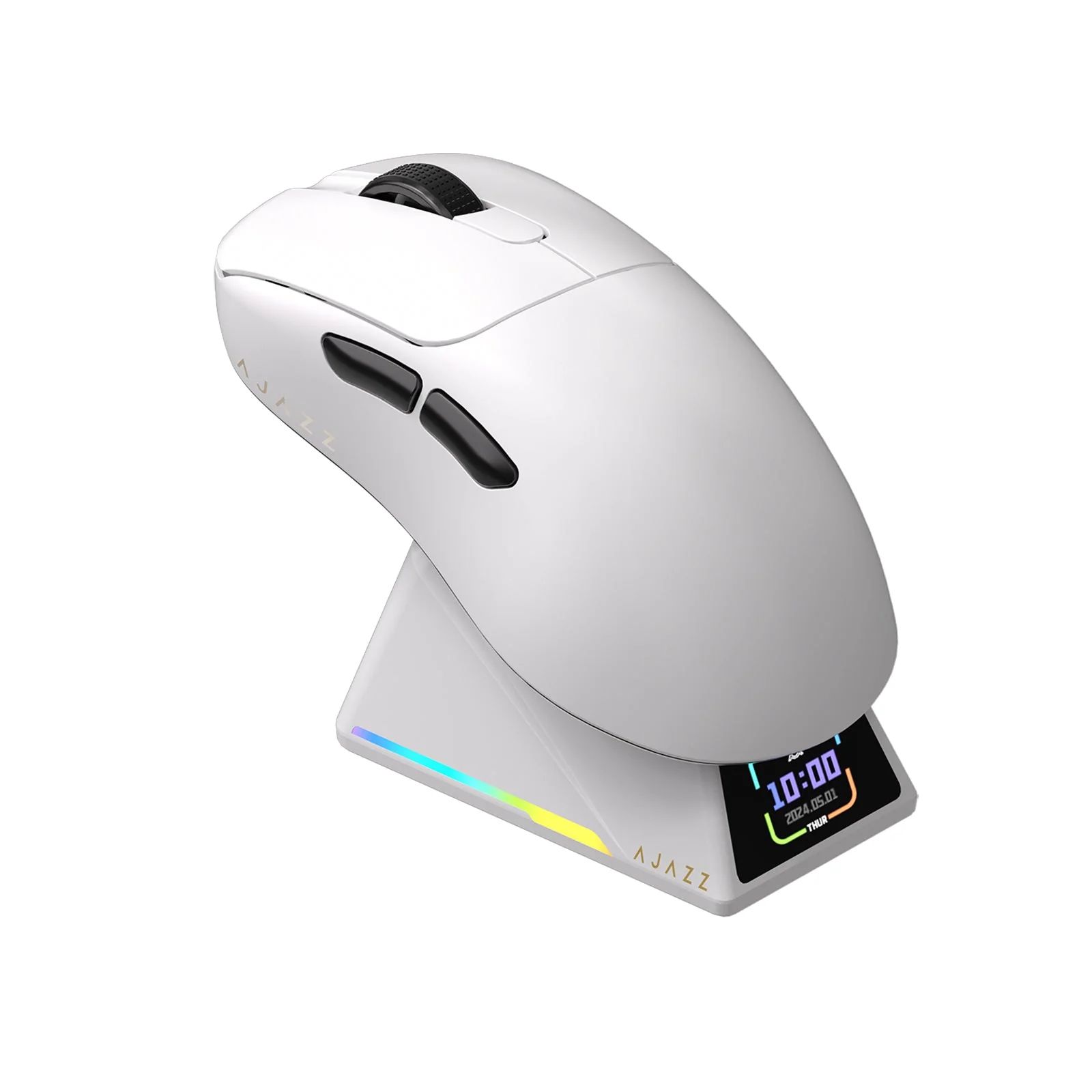Мышь беспроводная игровая Ajazz AJ179PRO -3 Mod-White-3395-8K Charging Dock Мышь беспроводная игровая Ajazz AJ179PRO -3 Mod-White-3395-8K Charging Dock