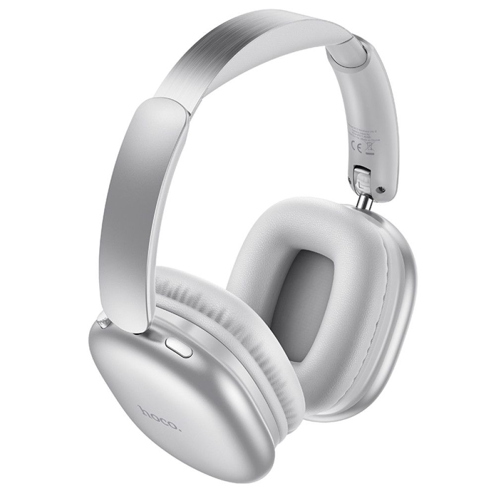 Наушники HOCO Graceful BT headphones W73 |BT6.0, TF/AUX, 45h, App| silver Наушники HOCO Graceful BT headphones W73 |BT6.0, TF/AUX, 45h, App| silver