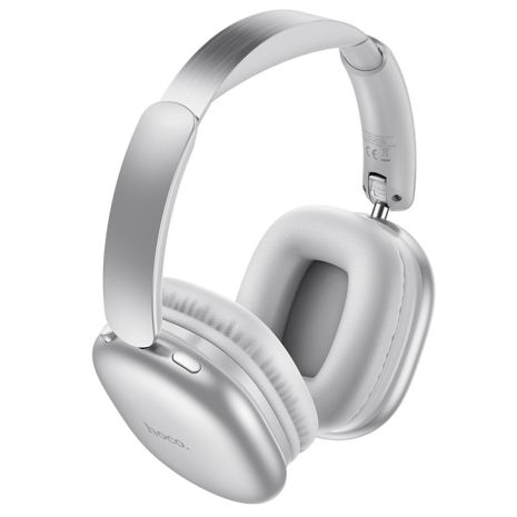 Наушники HOCO Graceful BT headphones W73 |BT6.0, TF/AUX, 45h, App| silver