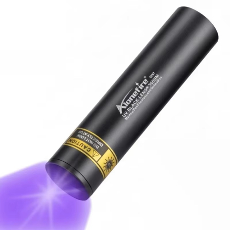 Фонарик ультрафиолетовый Alonefire SV57 365nm (77*17mm) на аккумуляторе с зарядкой по Type-C Black