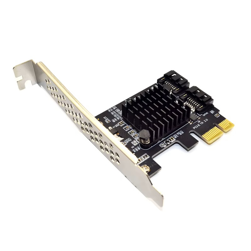 Плата розширення PCI-E SATA PCI Express X1 на 2хSATAIII Marvell 9125 з радіатором для SSD HDD Плата розширення PCI-E SATA PCI Express X1 на 2хSATAIII Marvell 9125 з радіатором для SSD HDD