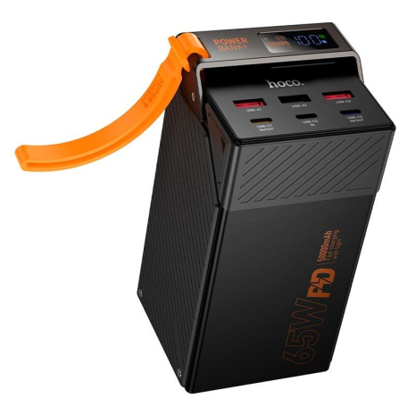 Повербанк HOCO Harmony PD65W fully compatible power bank DB100A 50000mAh |3A/3C, PD/QC, 65W/4.5A| black