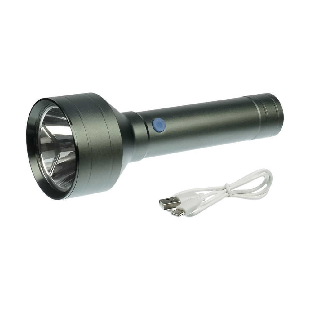 LED фонарик аккумуляторный Hongxin HX165 2000 lm, металлический, 2600 mAh, Type-C, grey LED фонарик аккумуляторный Hongxin HX165 2000 lm, металлический, 2600 mAh, Type-C, grey
