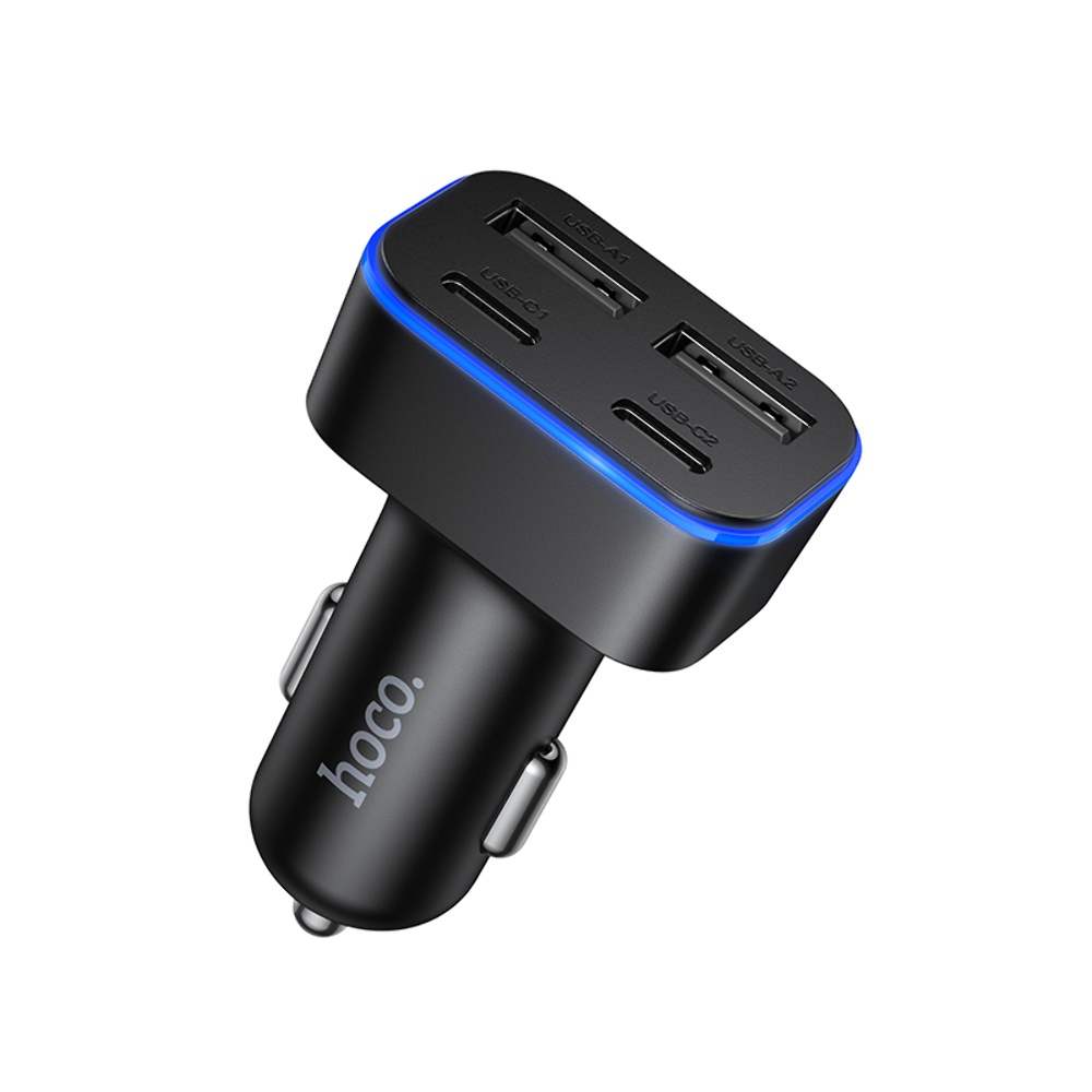 Автомобільний зарядний пристрій Hoco Z63 2USB/2Type-C black Автомобільний зарядний пристрій Hoco Z63 2USB/2Type-C black