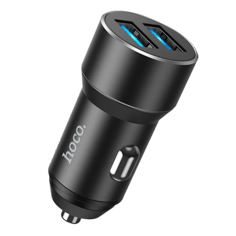 Автомобильное зарядное устройство Hoco DZ17 2 USB black