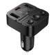 Автомобильное зарядное устройство Hoco E87 USB/ Type-C 35W c дисплеем и FM-модулятором black