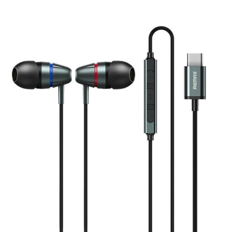 Наушники REMAX Type-C Metal Wired Earphone for Music & Call RM-660a grey Наушники REMAX Type-C Metal Wired Earphone for Music & Call RM-660a grey