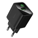 Сетевое зарядное устройство Hoco CS81A USB QC с дисплеем black Сетевое зарядное устройство Hoco CS81A USB QC с дисплеем black