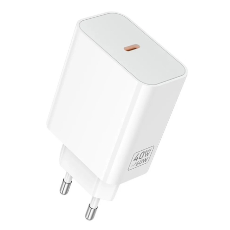 Сетевое зарядное устройство Hoco C162A Type-C PD 40W white Сетевое зарядное устройство Hoco C162A Type-C PD 40W white