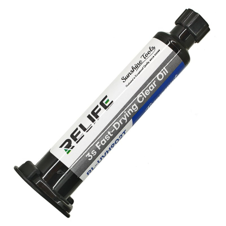 Лак ізоляційний Relife RL-UVH902T 3S швидковисихаючий, прозорий, у шприці, 10 ml