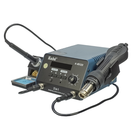 Паяльная станция прецизионная Kaisi K8512D, фен, паяльник T12, цифровая индикация Паяльная станция прецизионная Kaisi K8512D, фен, паяльник T12, цифровая индикация