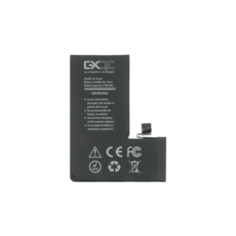 Акумулятор GXQC Supercharged для Apple iPhone 16 Pro IC HC, посилений (3700 mAh) [Service Pack]
