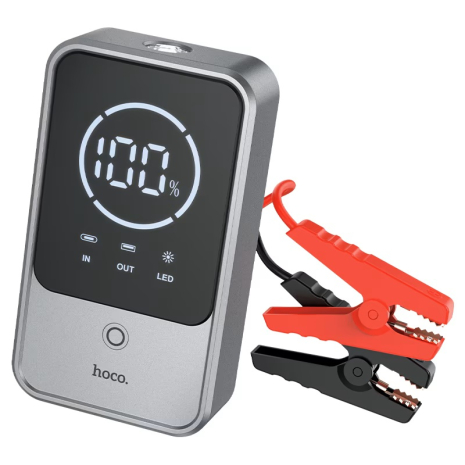 Автомобильное Пусковое Устройство Hoco QS7/Power Bank(10000mAh) Серый