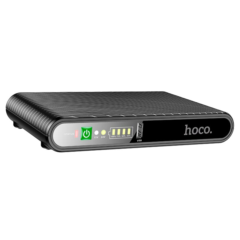 ДБЖ UPS для роутера HOCO DB63 10000mAh Cool Zinc emergency |DC: 5V/9V/12V, POE: 15V/24V; Black ДБЖ UPS для роутера HOCO DB63 10000mAh Cool Zinc emergency |DC: 5V/9V/12V, POE: 15V/24V; Black
