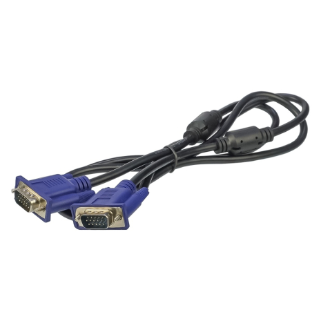Мультимедийный кабель VGA-VGA 1.5m black Мультимедийный кабель VGA-VGA 1.5m black