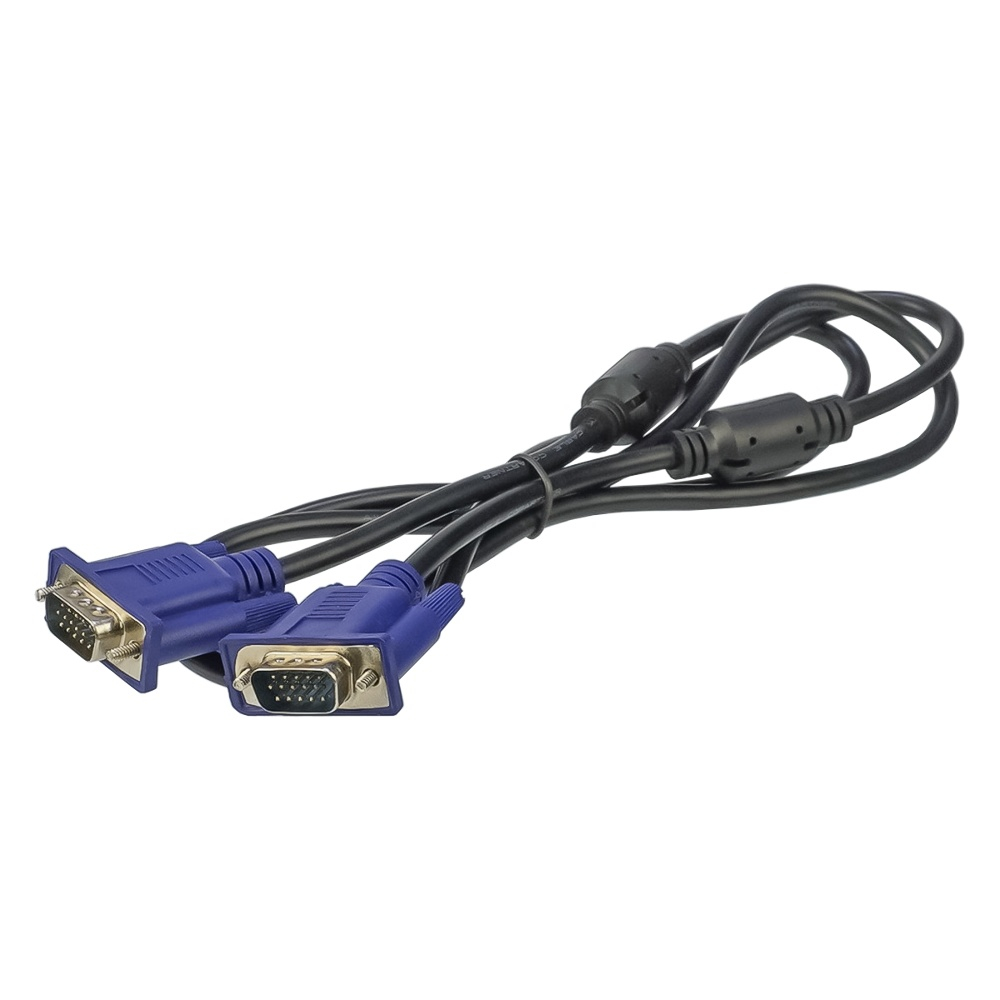 Мультимедийный кабель VGA-VGA 1.5m black Мультимедийный кабель VGA-VGA 1.5m black