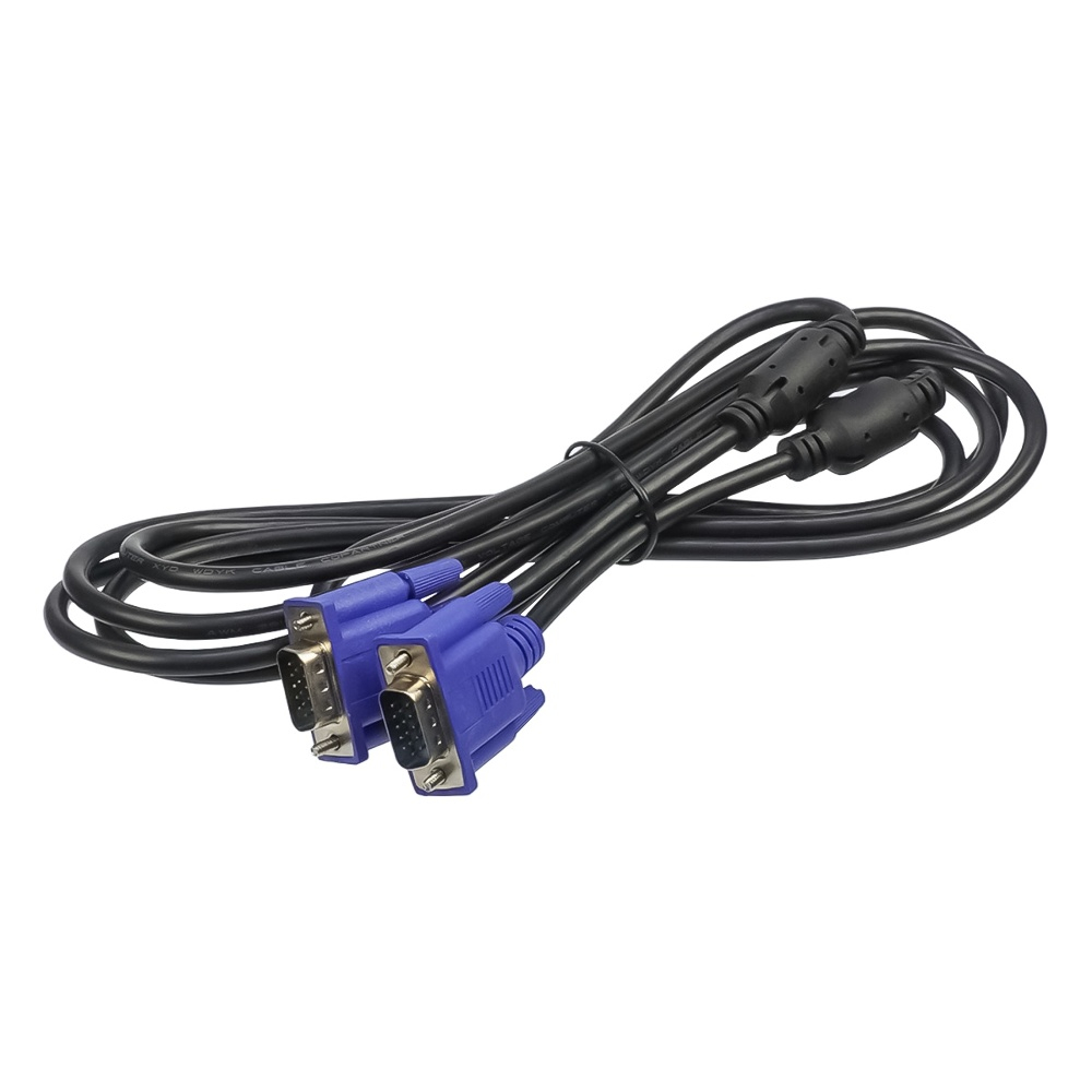 Мультимедийный кабель VGA-VGA 3m black Мультимедийный кабель VGA-VGA 3m black