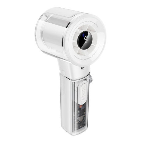 Вентилятор Hoco Spray series ice cooling handheld fan HX614 |100Levels, 60dB, 15h, 50mL| white