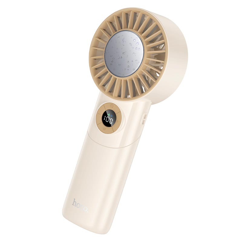 Вентилятор HOCO Ice pack series lightweight foldable fan HX605 |1.5-11h, 100 Levels, 45dB| beige Вентилятор HOCO Ice pack series lightweight foldable fan HX605 |1.5-11h, 100 Levels, 45dB| beige