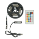 LED лента USB RGB 5V, IP 20, 3м, с Bluetooth и пультом, на самоклейке LED лента USB RGB 5V, IP 20, 3м, с Bluetooth и пультом, на самоклейке
