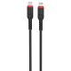 Кабель Hoco X59 Type-C to Type-C PD 60W 2m black Кабель Hoco X59 Type-C to Type-C PD 60W 2m black