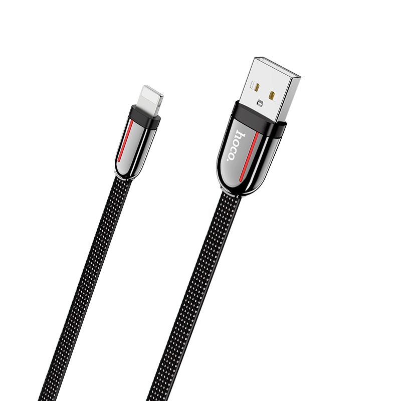 USB Кабель HOCO U74 USB - Lightning (1.2М) черный USB Кабель HOCO U74 USB - Lightning (1.2М) черный