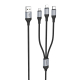 Кабель Hoco X102 3в1 Lightning to MicroUSB/ Type-C черный Кабель Hoco X102 3в1 Lightning to MicroUSB/ Type-C черный