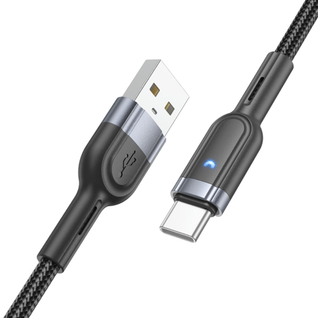 Кабель Hoco U117 USB to Type-C 1.2m чорний