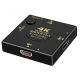 HDMI разветвитель Switch 1x3 на 3 порта (1out/3in) 4К 60Hz, Plastic, Square (65mm), Black | переключатель, размещение портов угловое | Для PC, XBox, PS4, PS5, видеоплееров HDMI разветвитель Switch 1x3 на 3 порта (1out/3in) 4К 60Hz, Plastic, Square (65mm), Black | переключатель, размещение портов угловое | Для PC, XBox, PS4, PS5, видеоплееров