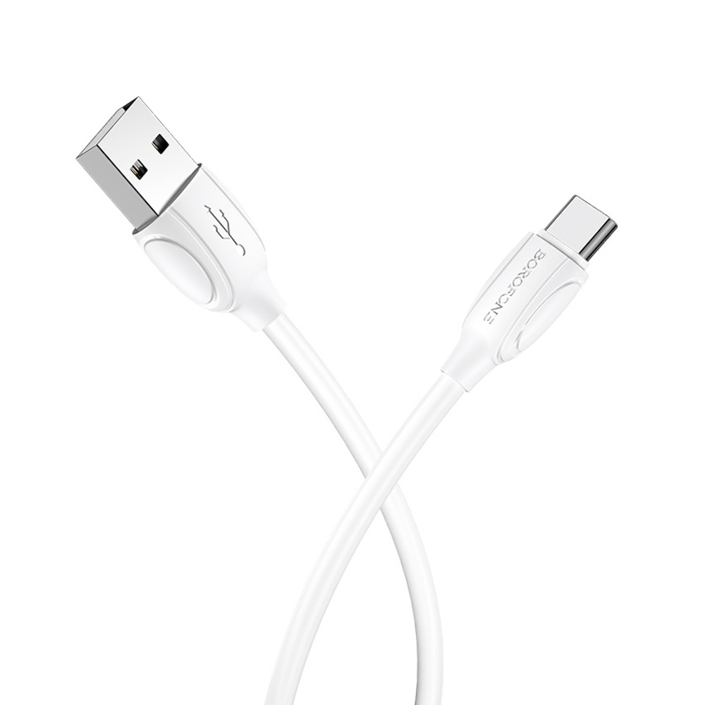Кабель Borofone BX19 USB to Type-C 1m белый Кабель Borofone BX19 USB to Type-C 1m белый