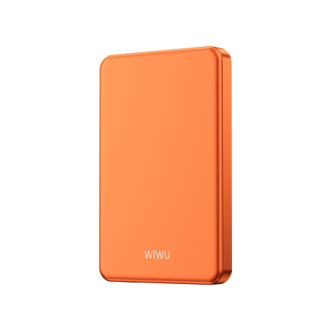 Повербанк WiWU P15 Ultra Thin Magnetic Power Bank 5000mAh PD20W Orange