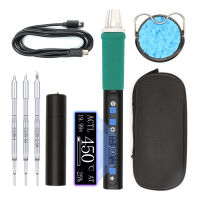Паяльный набор в пенале WEP 928D-IV kit (паяльник JBC 235, Type-C 60W, t 90 - 450 гр C, жала C235-I/ IS/ 2.5K, подставка)