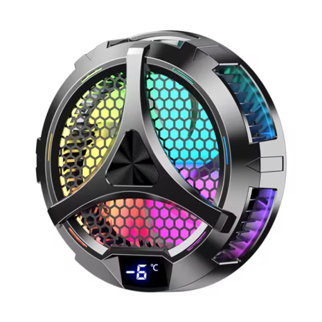 Магнитный RGB-кулер X42 15W (9V/2A Max) радиаторный (2 режима охлаждения) с дисплеем универсальный для планшета/ноутбука, 100x30mm, Type-C, Black Магнитный RGB-кулер X42 15W (9V/2A Max) радиаторный (2 режима охлаждения) с дисплеем универсальный для планшета/ноутбука, 100x30mm, Type-C, Black