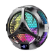 Магнитный RGB-кулер X42 15W (9V/2A Max) радиаторный (2 режима охлаждения) с дисплеем универсальный для планшета/ноутбука, 100x30mm, Type-C, Black