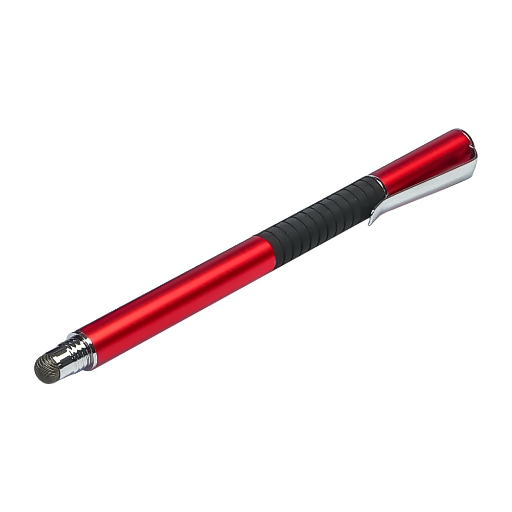 Стилус ёмкостный, высокоточный, Jot Pro двусторонний, алюминиевый, с креплением, красный Стилус ёмкостный, высокоточный, Jot Pro двусторонний, алюминиевый, с креплением, красный