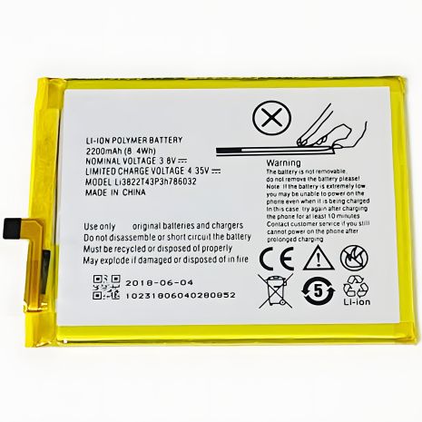ZTE Blade A515 / Blade L6 / Blade V6 / Blade X7 / Blade Z7 - аккумулятор LI3822T43P3h786032 [Original PRC] с гарантией 12 мес.