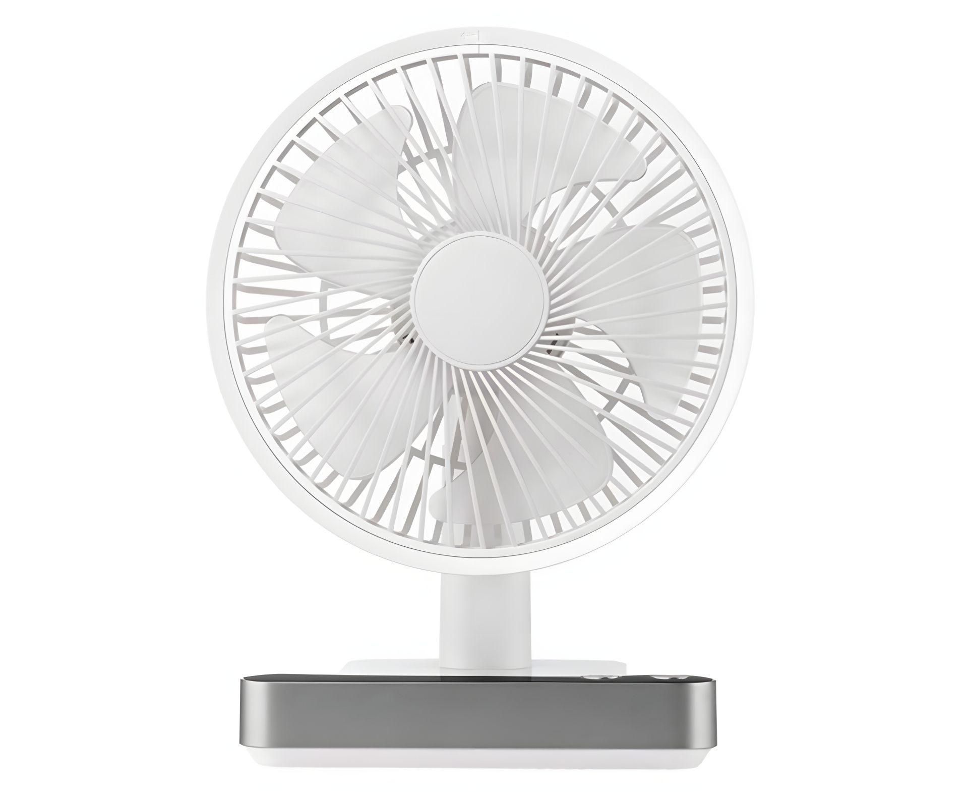 Портативный вентилятор настольный GXQC F702 на аккумуляторе 3600 mAh, беспроводной, белый Портативный вентилятор настольный GXQC F702 на аккумуляторе 3600 mAh, беспроводной, белый