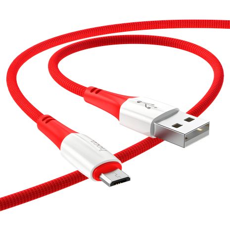 Червоний кабель Hoco X70 USB to MicroUSB 1m